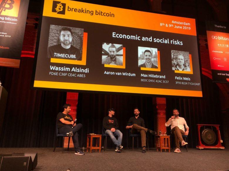 علاقهمندان بیت کوین در کنفرانس امنیت آمستردام