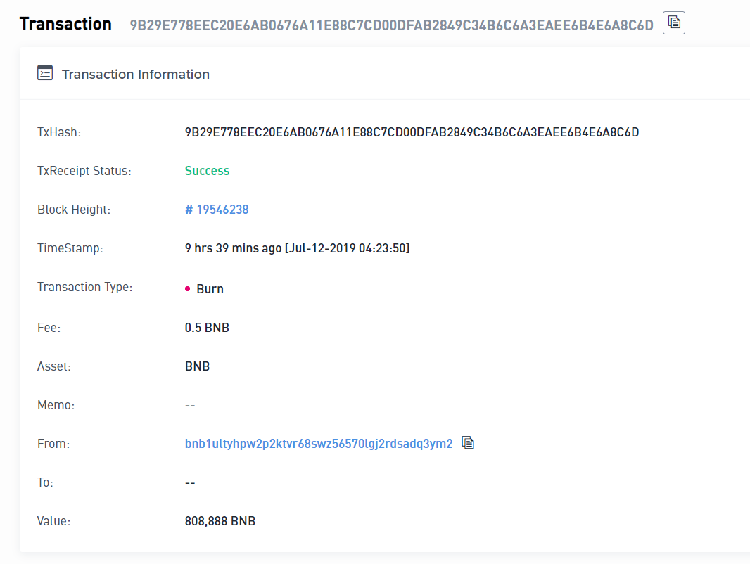 بایننس ۲۶ میلیون دلار از توکنهای BNB تیمش را از بین برد